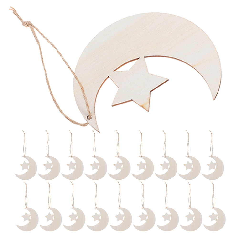 Art And Craft For Nursery - 40 sztuk – naturalne drewniane plasterki