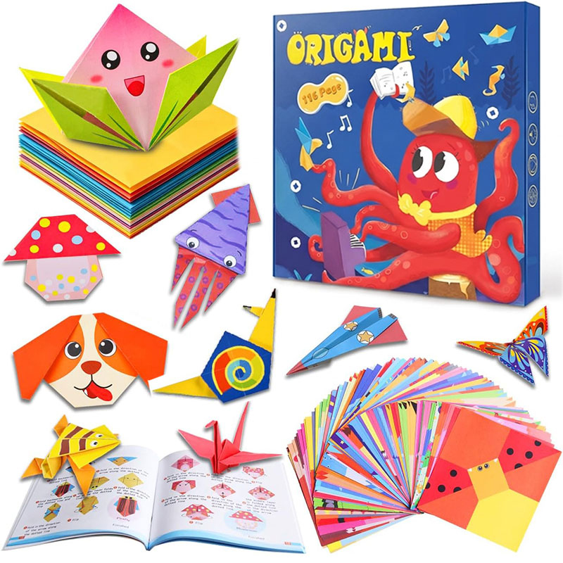 Art Craft With Paper - Zestawy do origami, książka z instrukcjami,