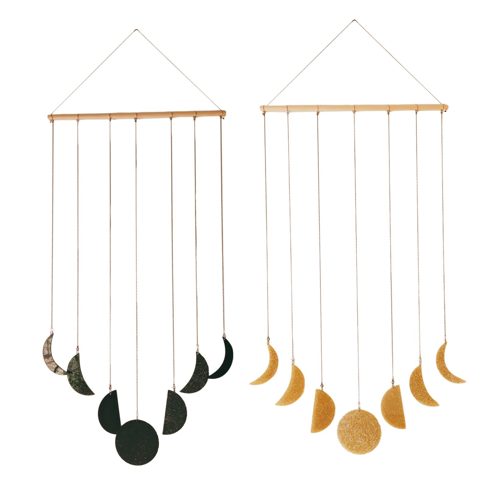 Art And Craft For Nursery - Dekoracja ścienna z motywem faz księżyca,