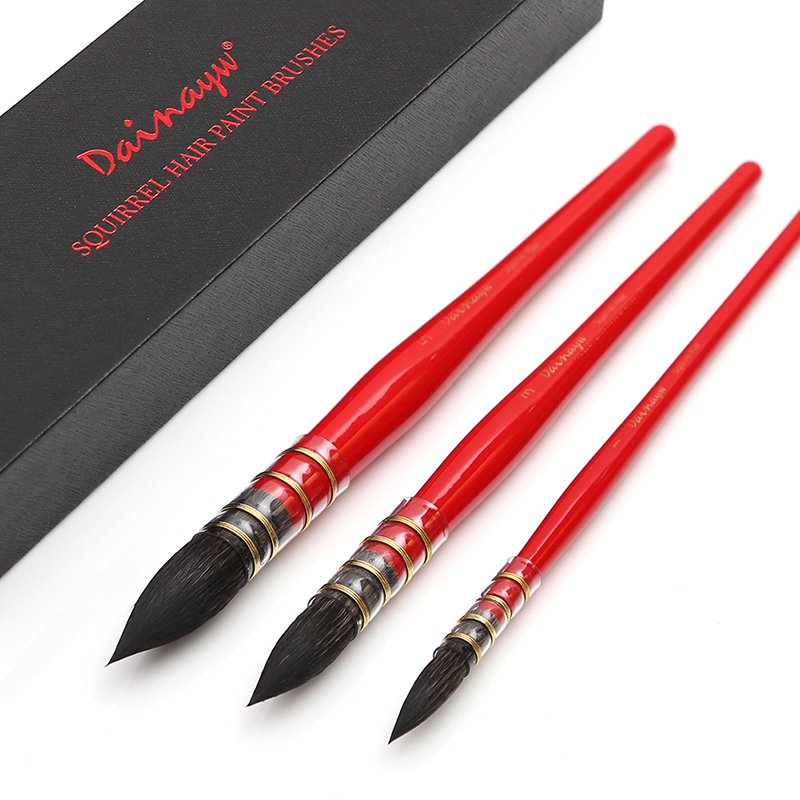 Dainayw 3 pędzle okrągłe włosy – Gouache Paint Set recenzja i cena