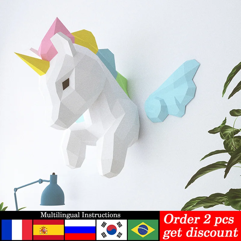 Tęczowy jednorożec dekoracje ś – Art Craft Cardboard recenzja i cena