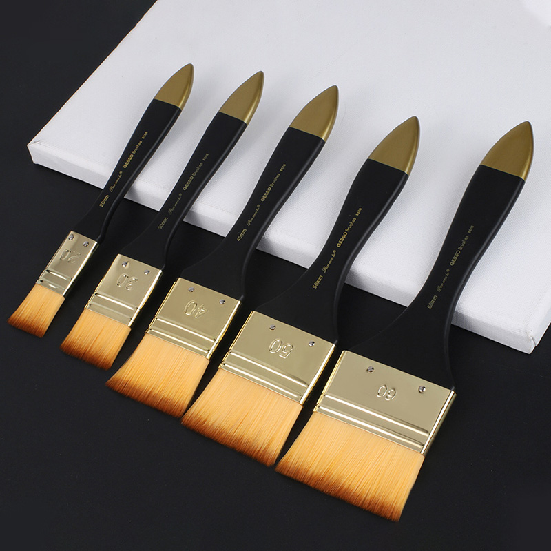 5 pędzli płaskich w różnych ro – Gouache Paint Set recenzja i cena